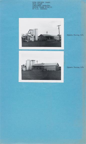 (TEXACO GAS COMPANY) A mini archive containing a typology of approximately 120 photographs of Texaco Oil bulk plants and storage facili